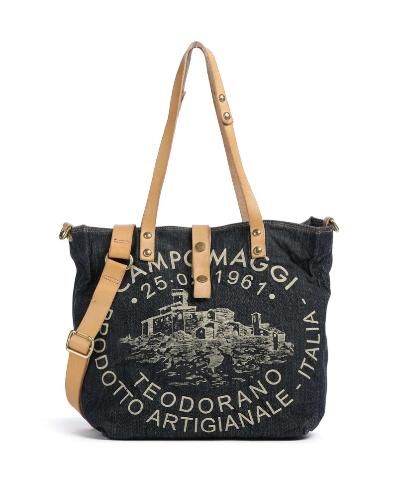 Campomaggi Borsa shopper blue