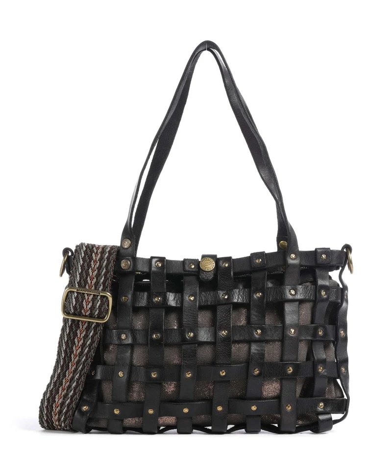 Campomaggi Borsa a spalla grey/bronze