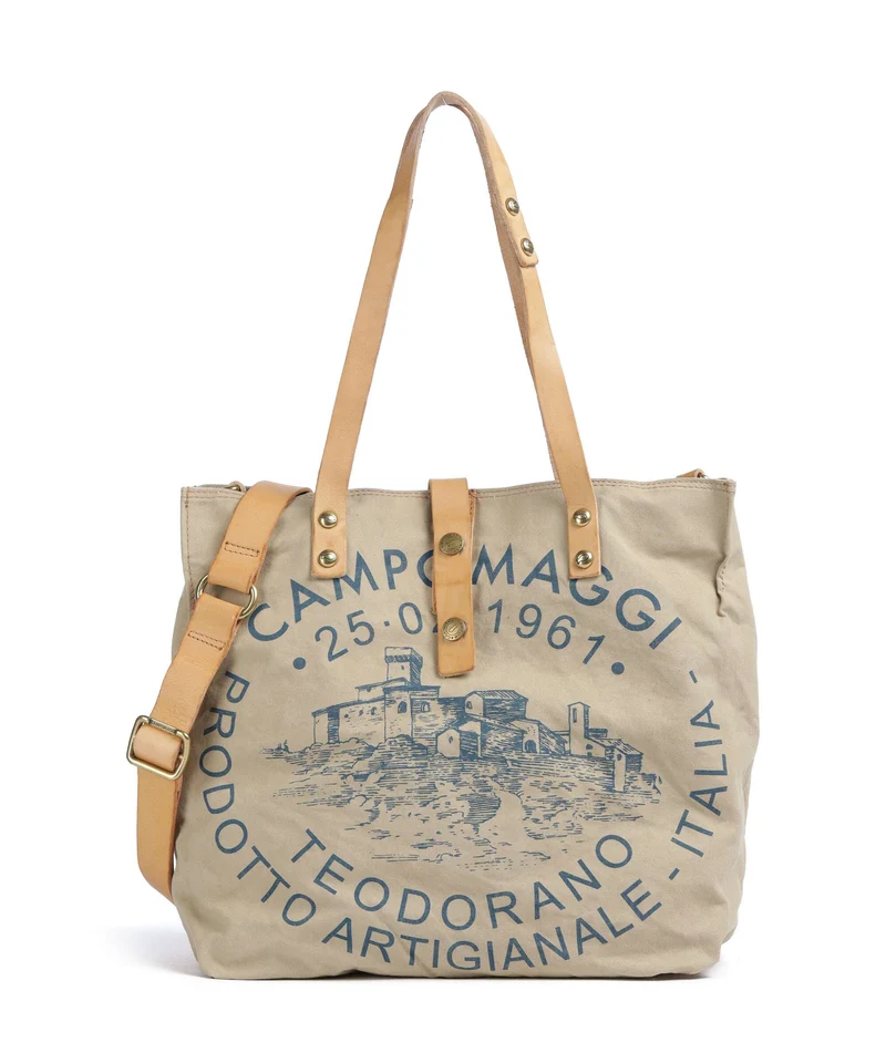 Campomaggi Borsa shopper beige