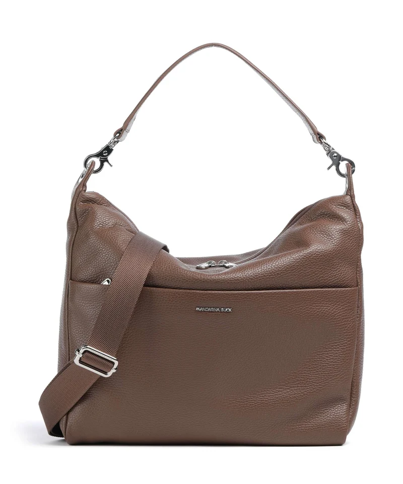 Mandarina Duck Mellow Leather Borsa hobo milk chocolate