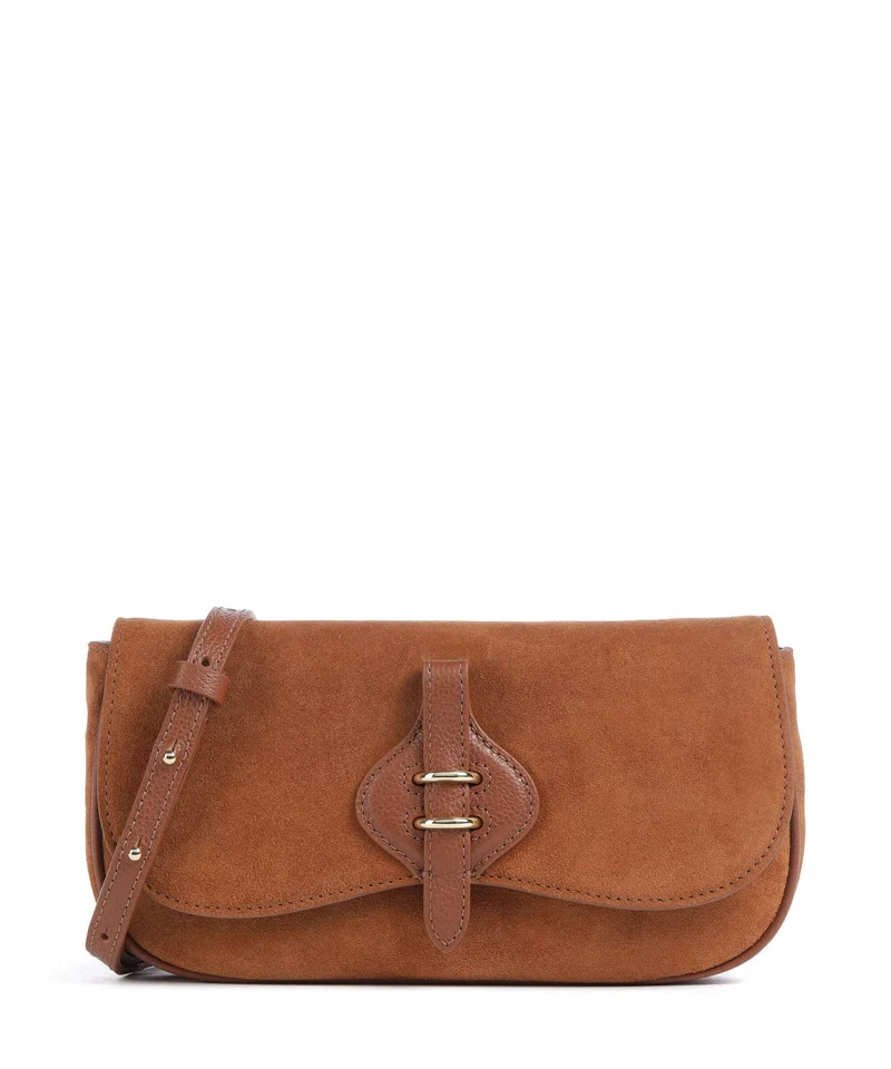 Coccinelle Mavery Suede Borsa a tracolla cognac