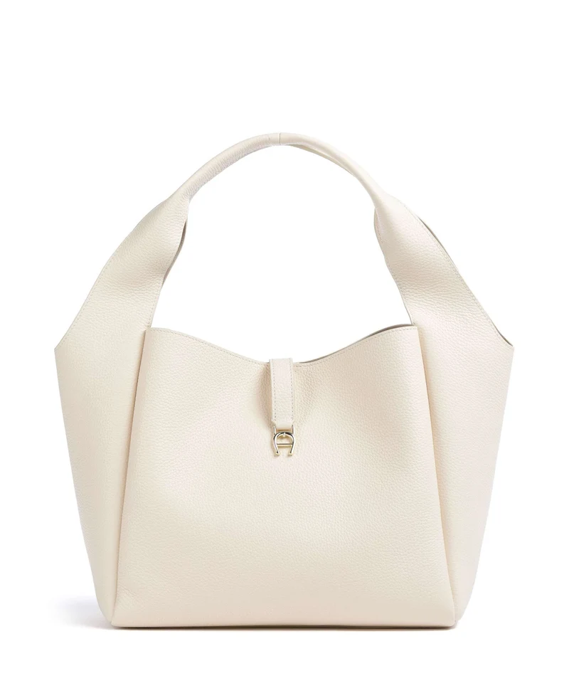 Aigner Zaira M Borsa hobo macadamia white