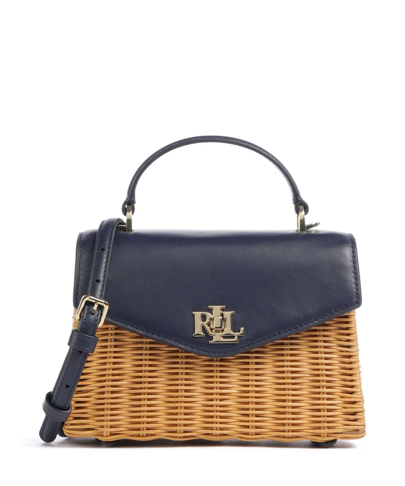 Lauren Ralph Lauren Farrah Small Borsa a mano light walnut/refined navy