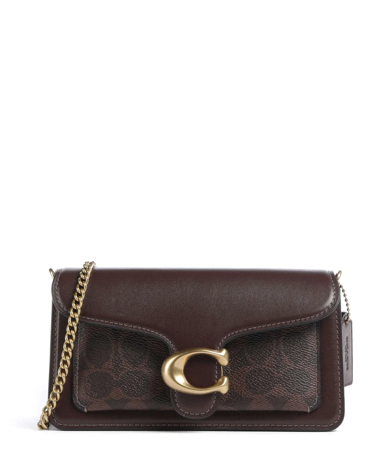 Coach Tabby Signature Chain 19 Borsa a tracolla maple