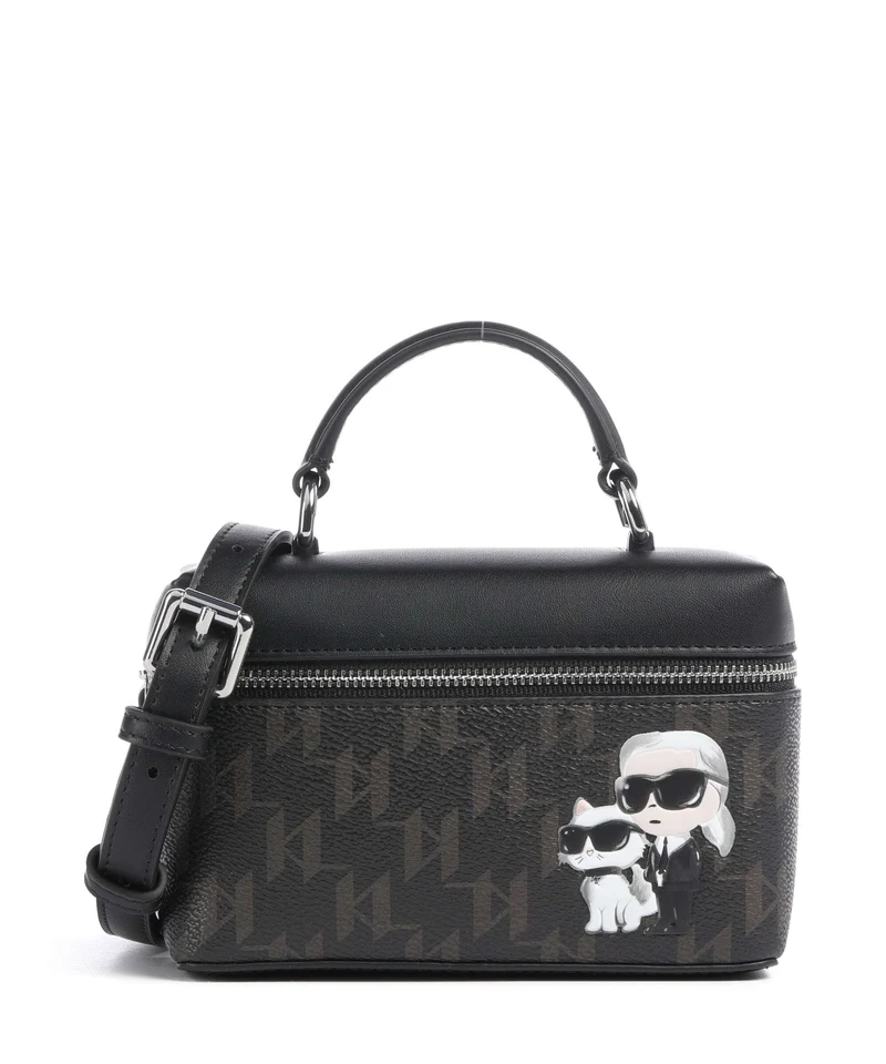Karl Lagerfeld Ikon Monogram Small Borsa a tracolla brown/kl mono