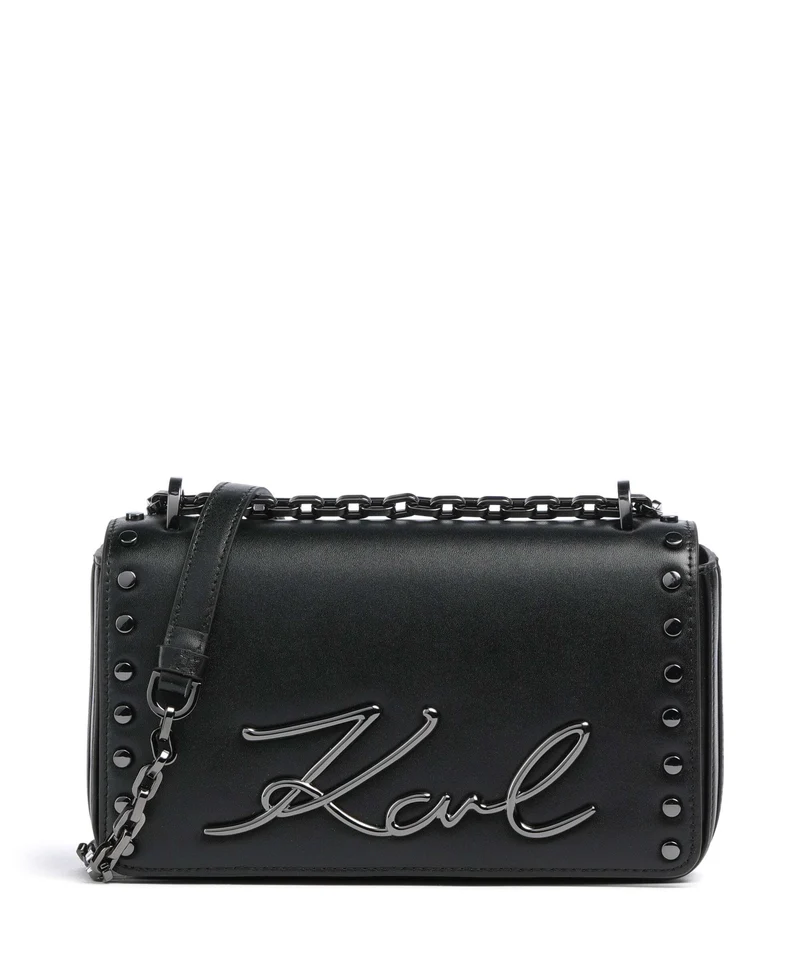 Karl Lagerfeld K/Signature 2.0 Borsa a spalla black embellishment