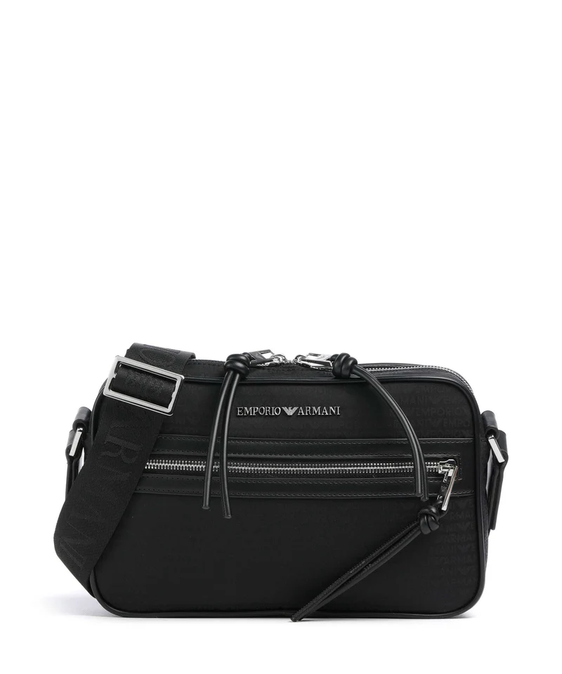 Emporio Armani Monogram Borsa a tracolla black beauty
