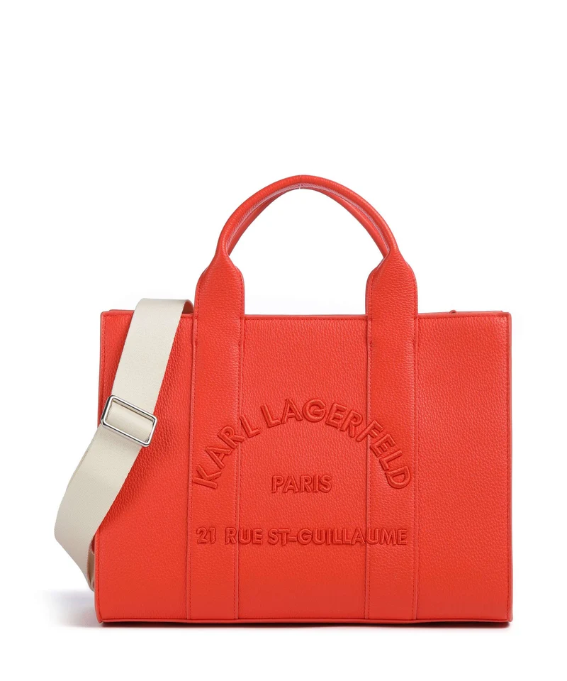Karl Lagerfeld K/Rue St Guillaume Medium Borsa a mano grapefruit