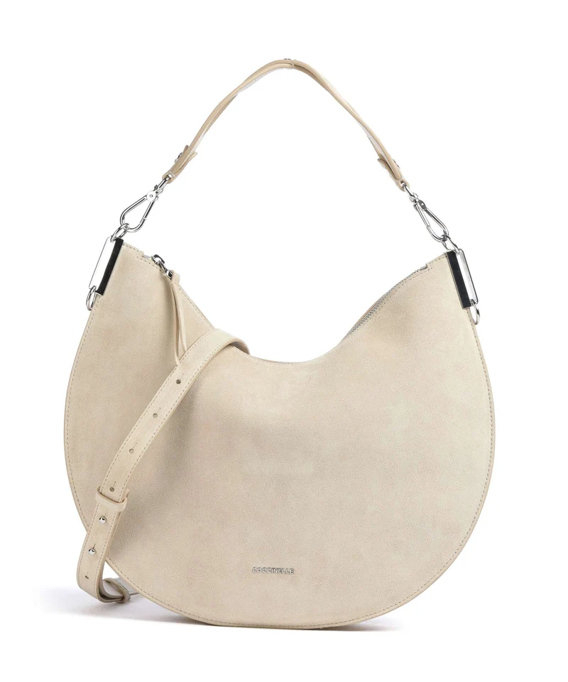 Coccinelle Sunup Suede Borsa a spalla sandshell