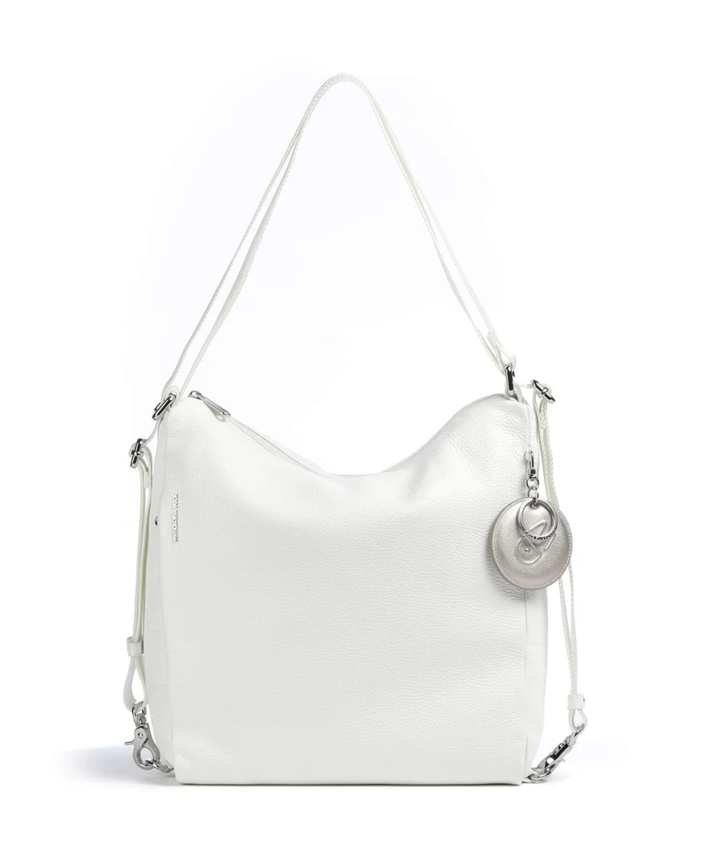Mandarina Duck Mellow Leather Borsa a zainetto blanc