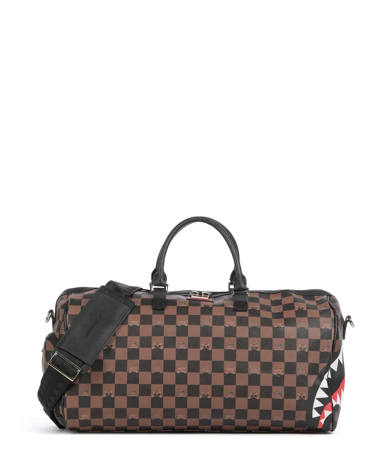 Sprayground Peeking Character Check Borsone da weekend multicolour