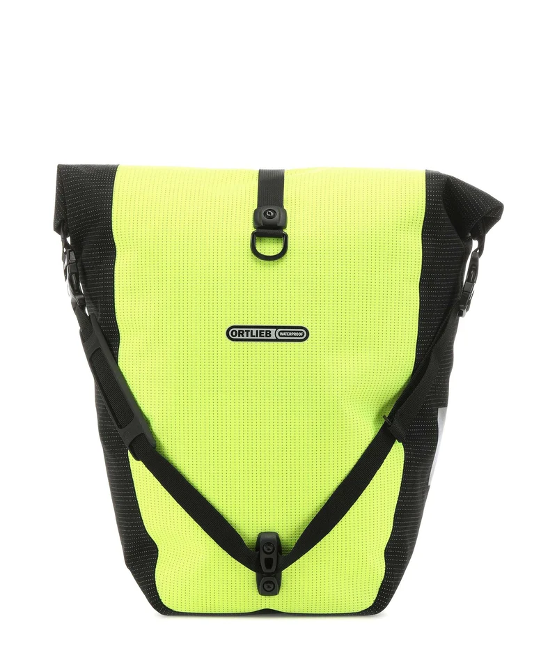 Ortlieb Back-Roller High Visibility QL2.1 Borsa per portapacchi neon yellow/black reflective