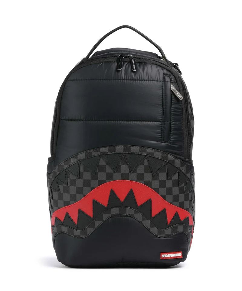 Sprayground Black Puffer Check Zaino black/grey