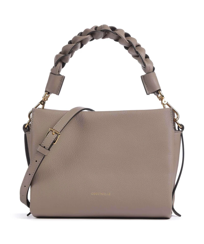 Coccinelle Boheme Grana Double Borsa a mano warm taupe/rosette
