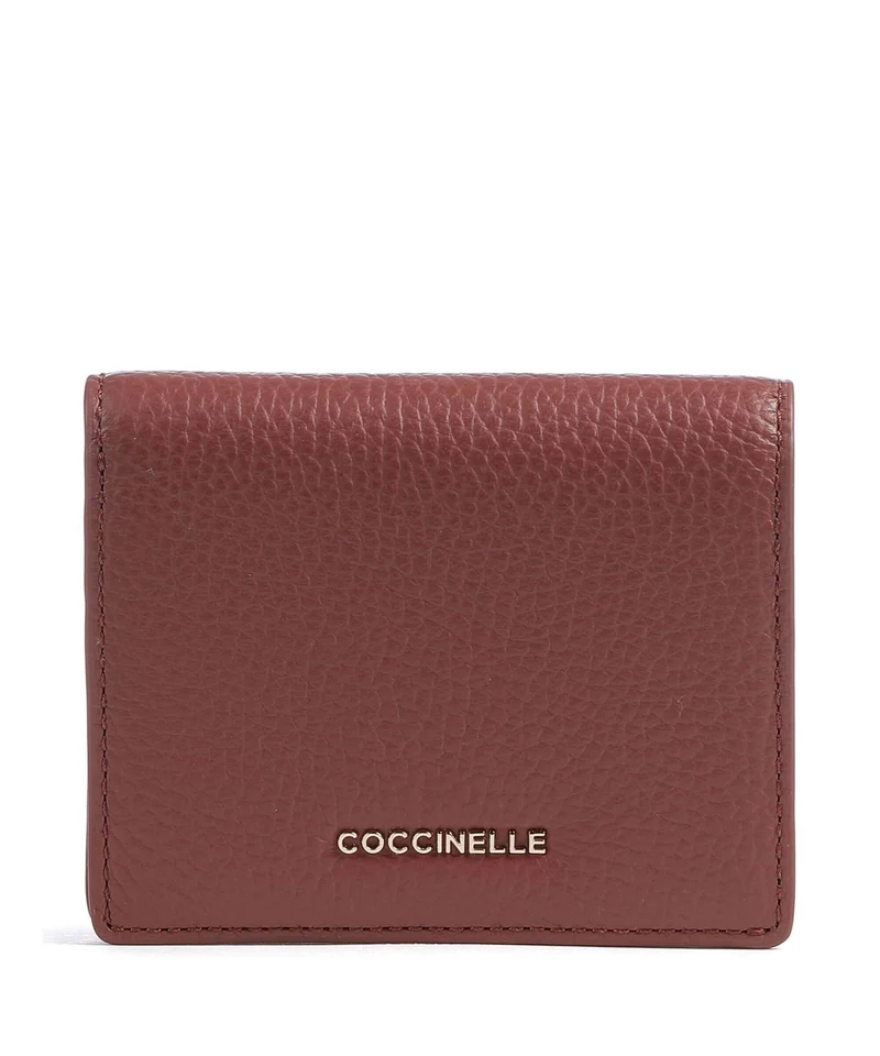 Coccinelle Metallic Soft Portafoglio brandy
