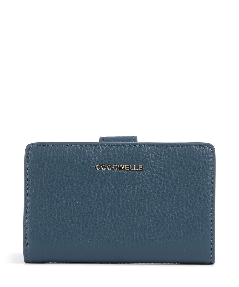 Coccinelle Metallic Soft Portafoglio deep blue