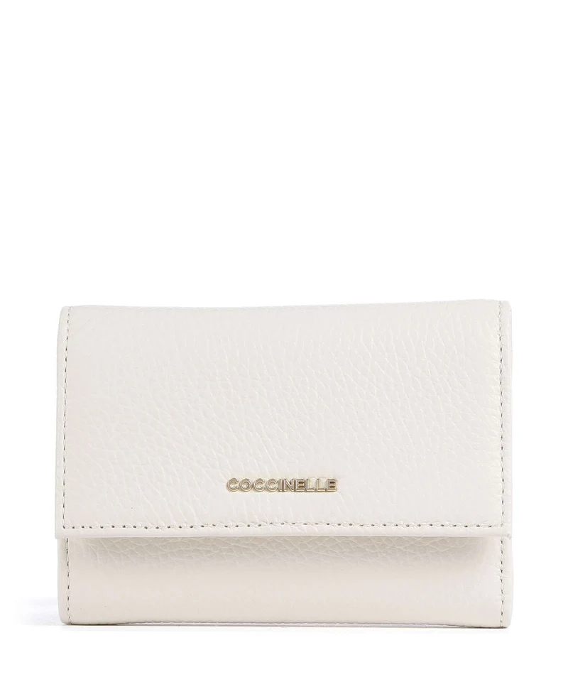 Coccinelle Metallic Soft Portafoglio pearl