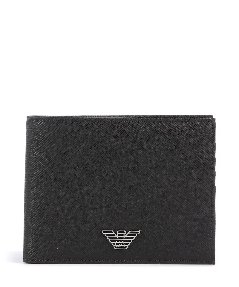 Emporio Armani Saffiano Animation Portafoglio ebony