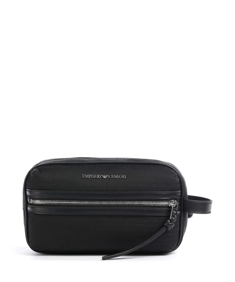 Emporio Armani Monogram Borsa da toilette black beauty