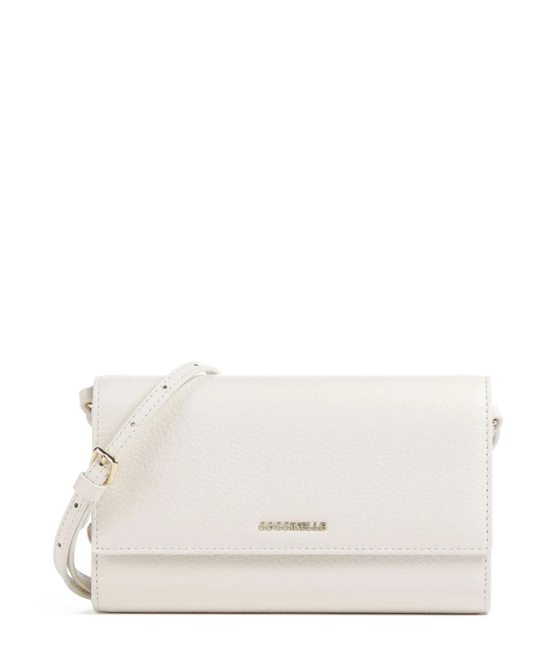 Coccinelle Metallic Soft Portafoglio pearl