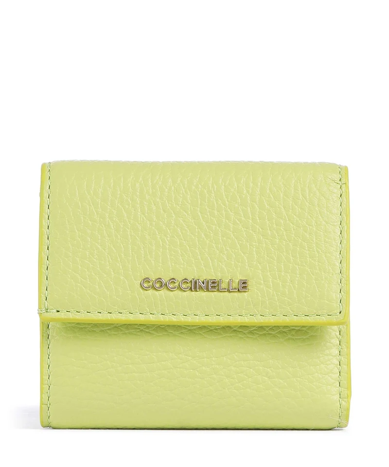 Coccinelle Metallic Soft Portafoglio green glow