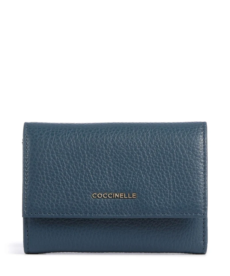 Coccinelle Metallic Soft Portafoglio deep blue
