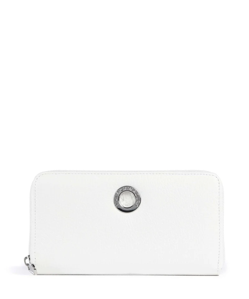 Mandarina Duck Mellow Leather Portafoglio blanc