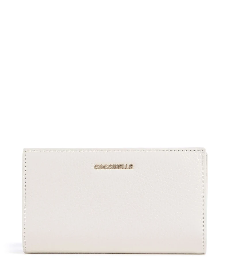 Coccinelle Metallic Soft Portafoglio pearl