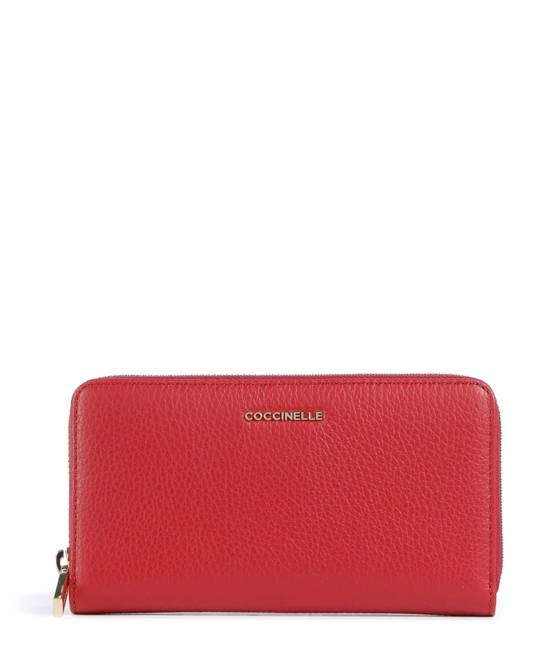 Coccinelle Metallic Soft Portafoglio scarlet