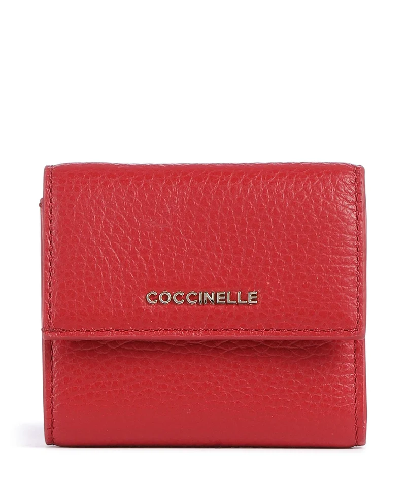 Coccinelle Metallic Soft Portafoglio scarlet