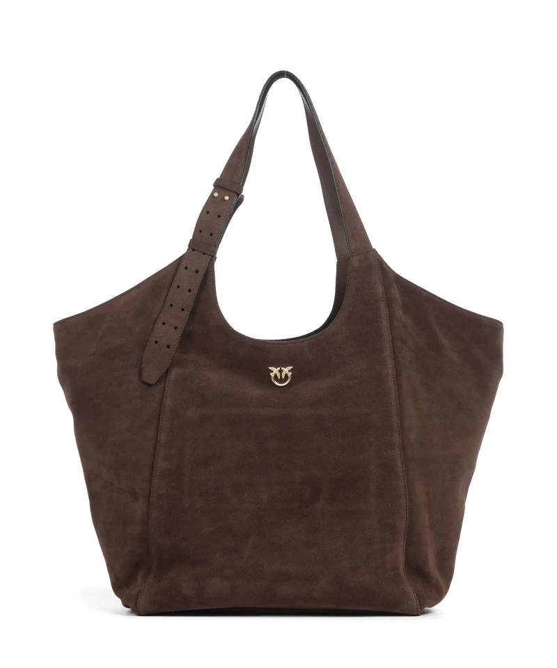 Pinko Borsa shopper marrone castano/matt gold