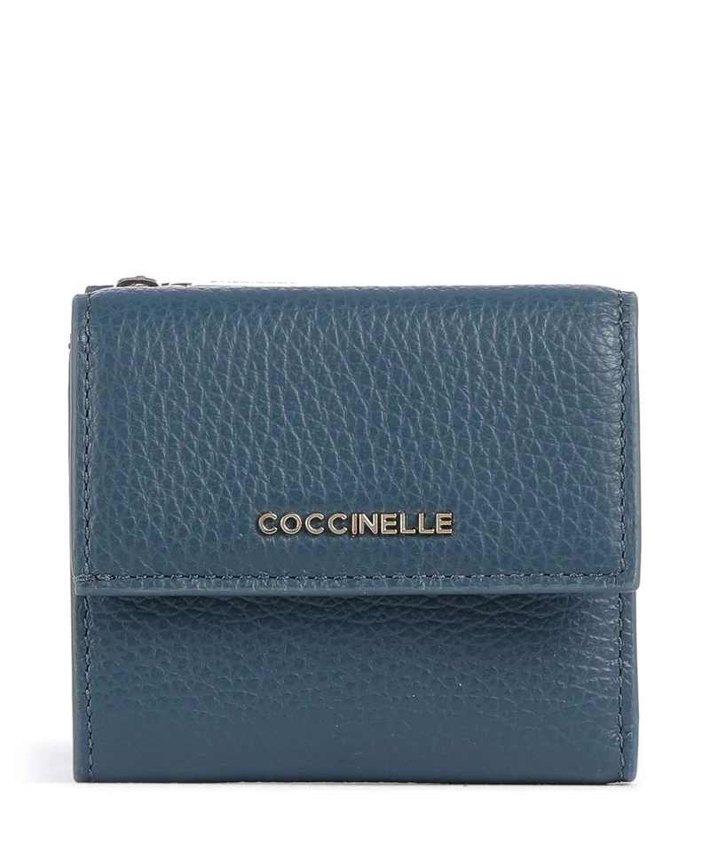 Coccinelle Metallic Soft Portafoglio deep blue