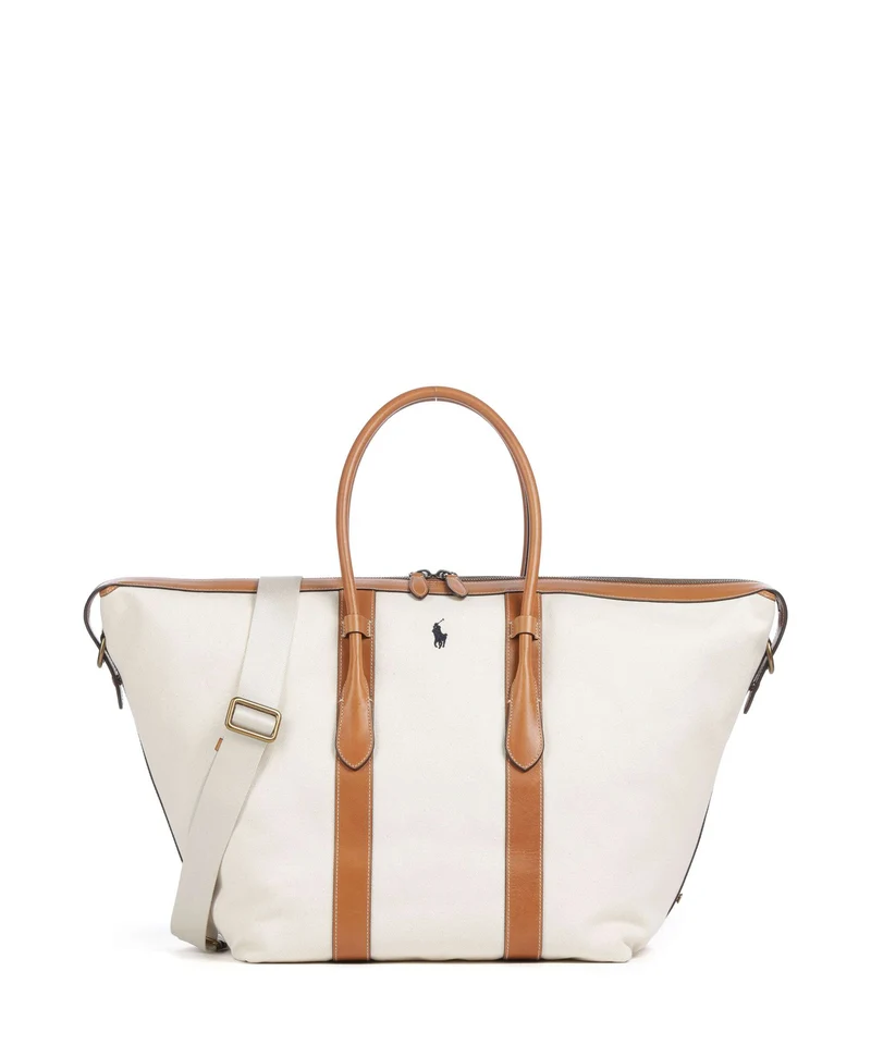 Polo Ralph Lauren Bellport Extra Large Borsone da weekend natural/cuoio