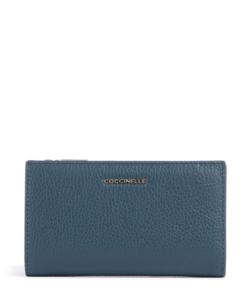 Coccinelle Metallic Soft Portafoglio deep blue