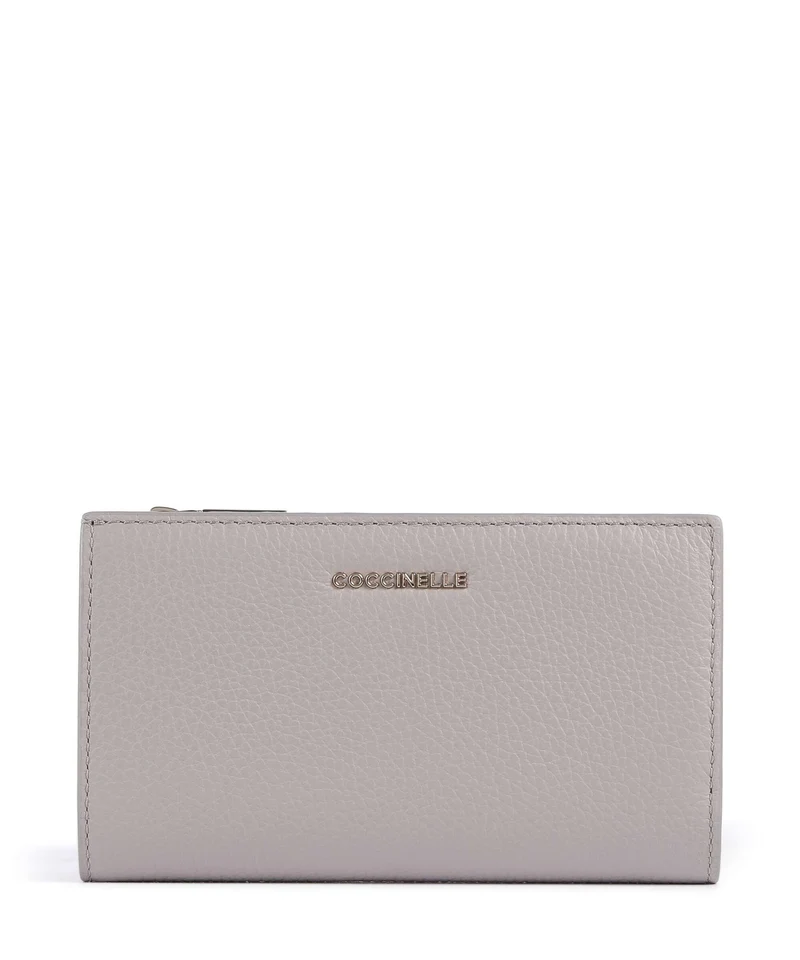 Coccinelle Metallic Soft Portafoglio oyster
