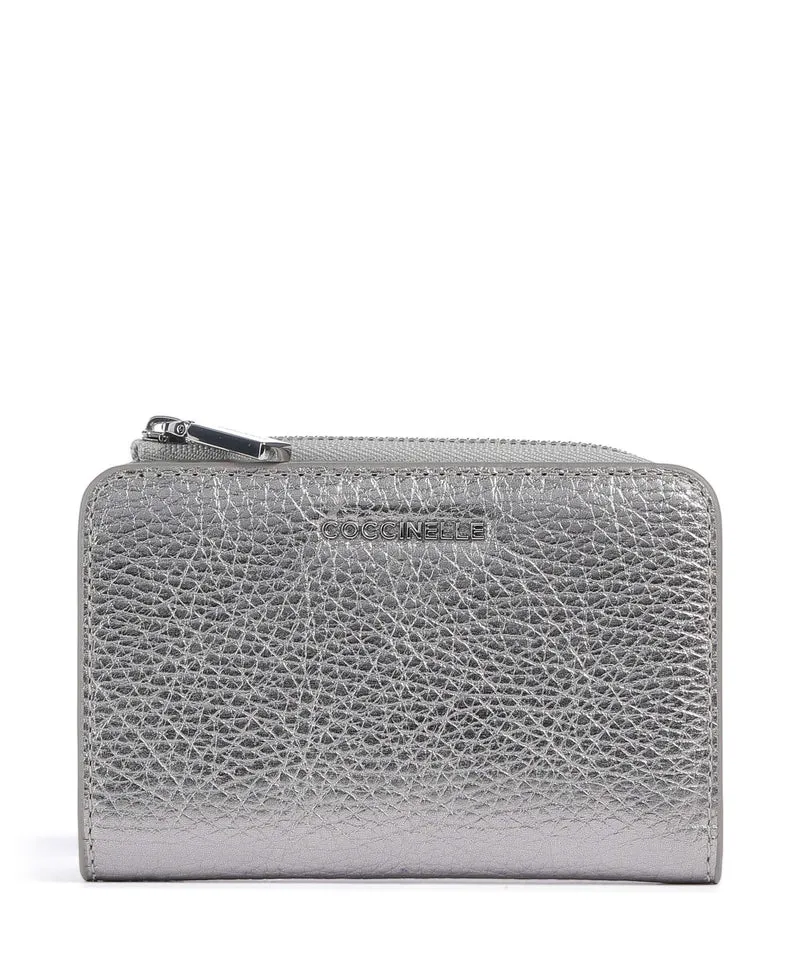 Coccinelle Metallic Soft Portafoglio steel