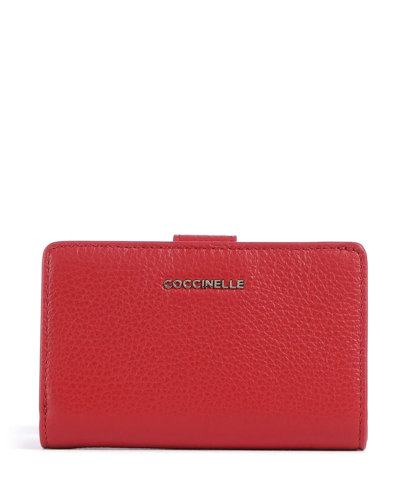 Coccinelle Metallic Soft Portafoglio scarlet