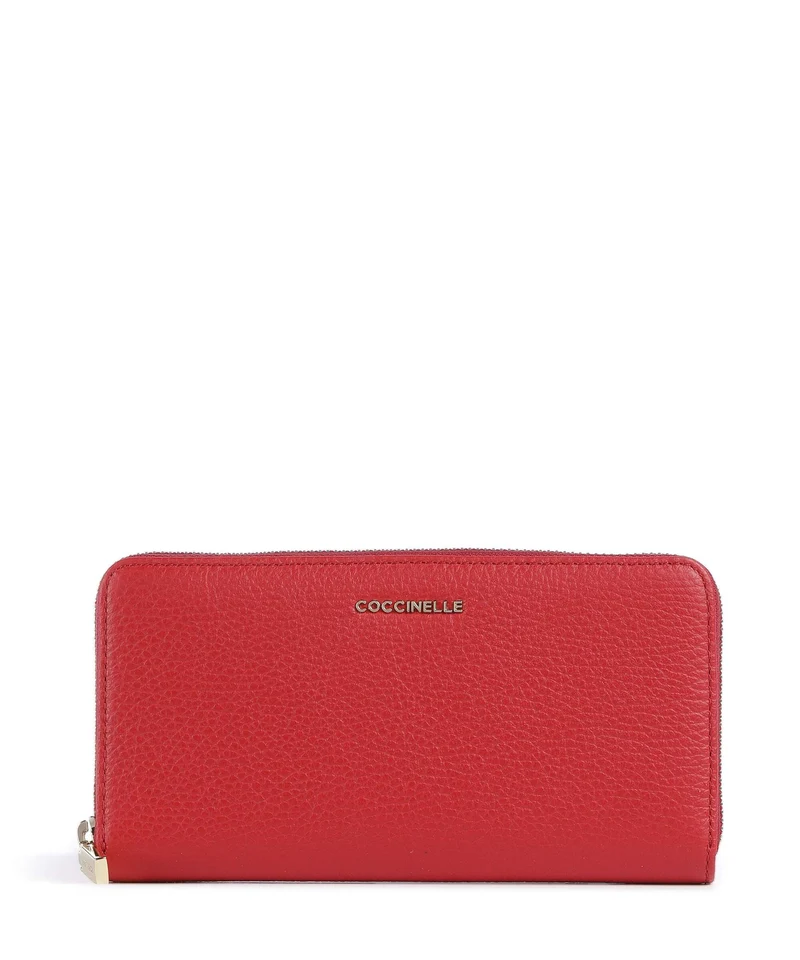 Coccinelle Metallic Soft Portafoglio scarlet