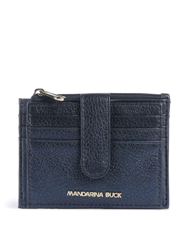 Mandarina Duck Mellow Metal Porta carte di credito blue indigo