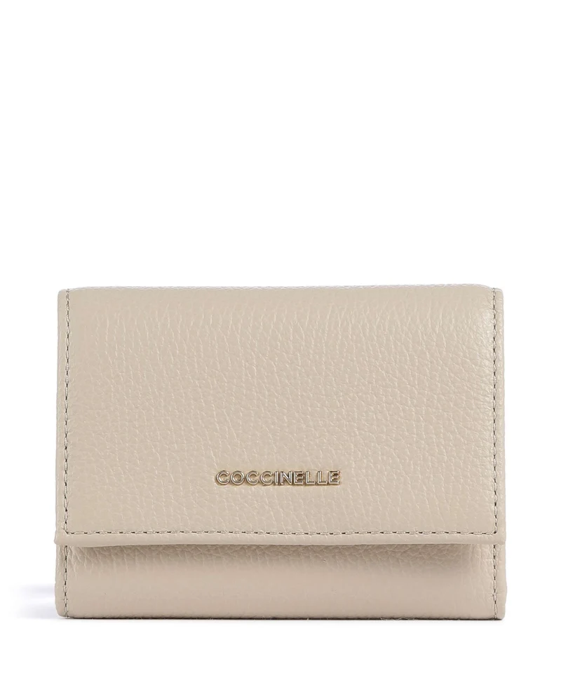 Coccinelle Metallic Soft Portafoglio sandshell