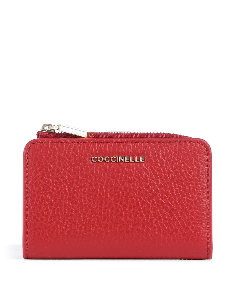 Coccinelle Metallic Soft Portafoglio scarlet