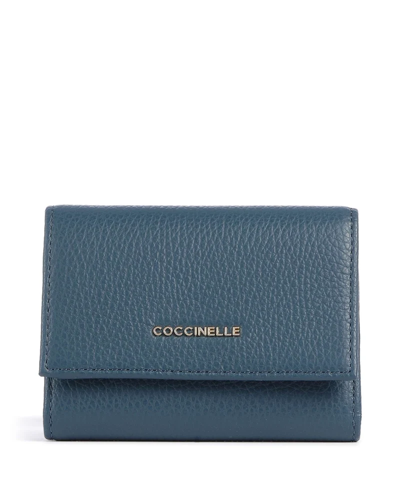 Coccinelle Metallic Soft Portafoglio deep blue