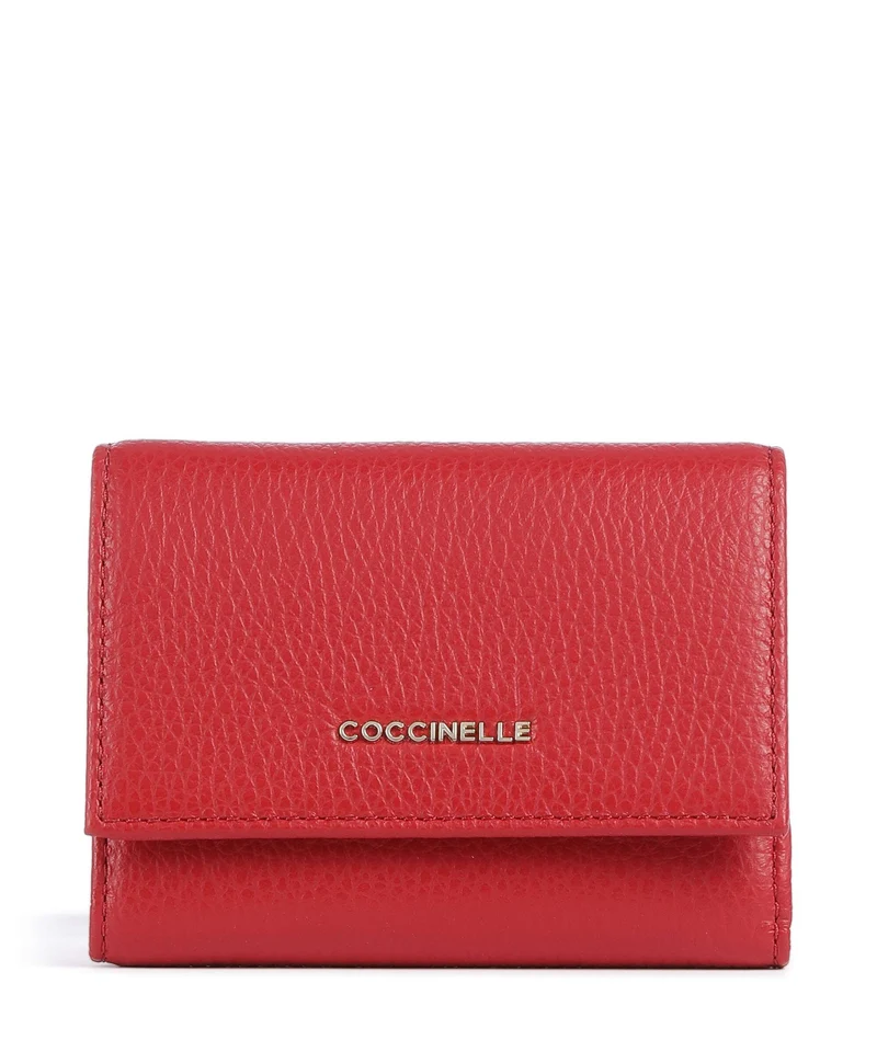 Coccinelle Metallic Soft Portafoglio scarlet