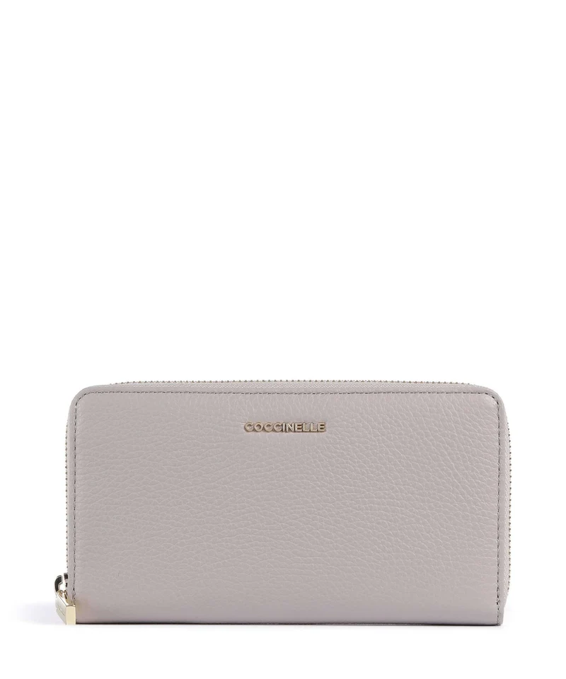 Coccinelle Metallic Soft Portafoglio oyster