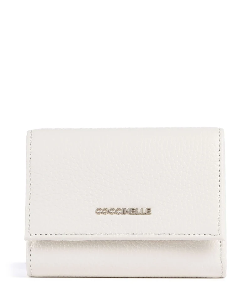 Coccinelle Metallic Soft Portafoglio pearl