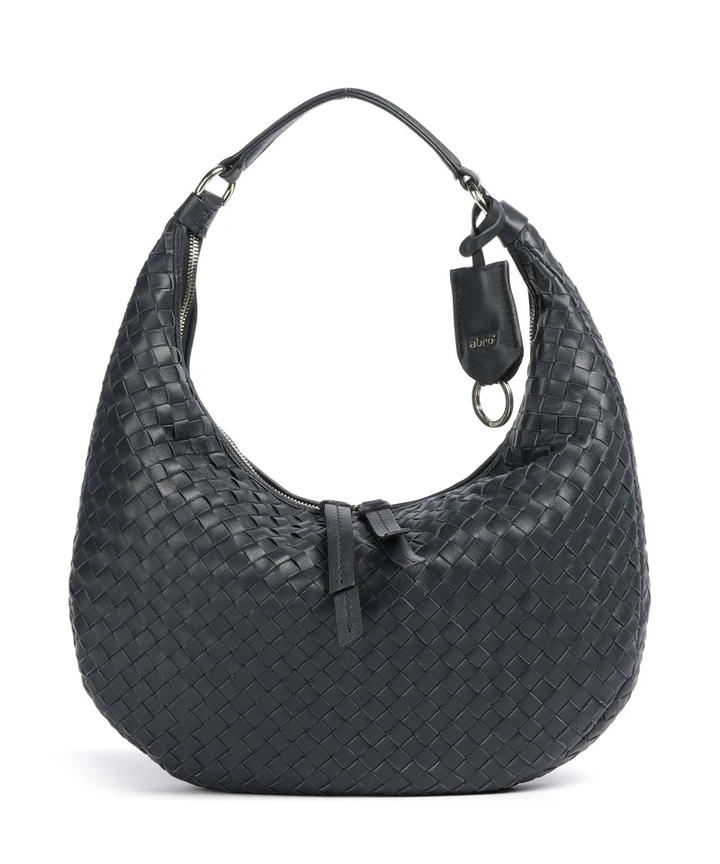 Abro Piuma Nana Small Borsa hobo navy