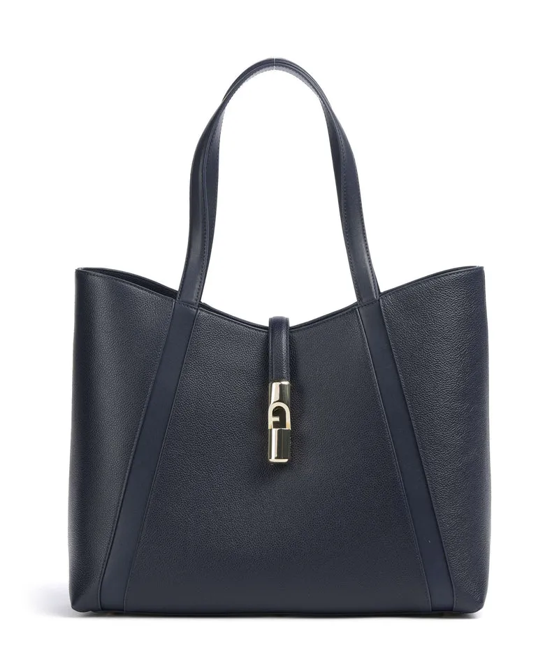 Furla Goccia L Borsa shopper ink blue