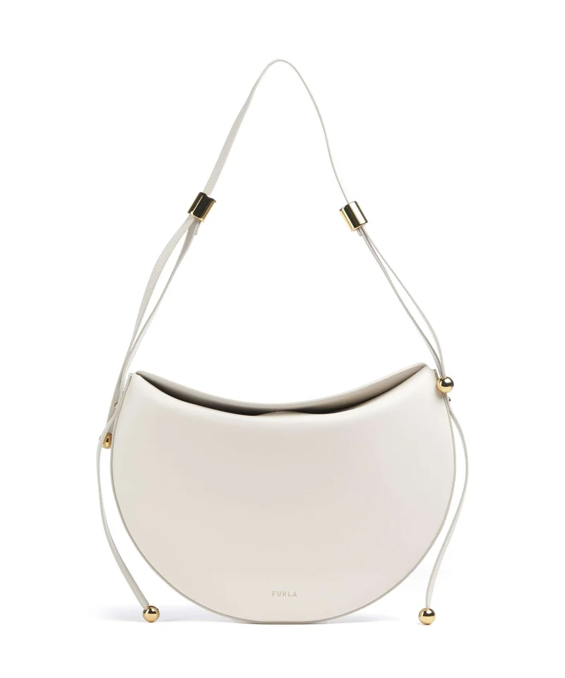 Furla Moonstone M Borsa a spalla panna