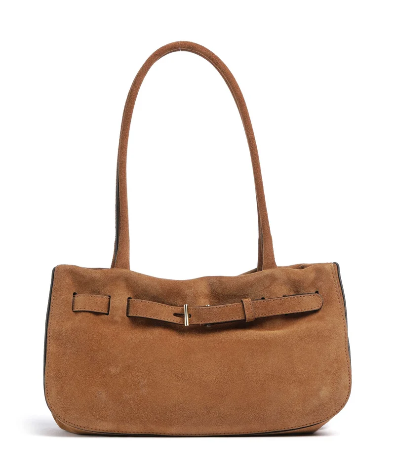Abro Suede Jill Borsa a spalla cuoio