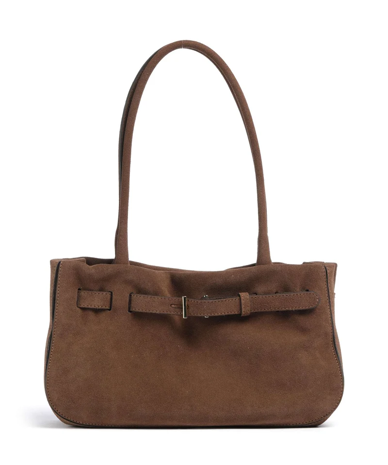 Abro Suede Jill Borsa a spalla wood